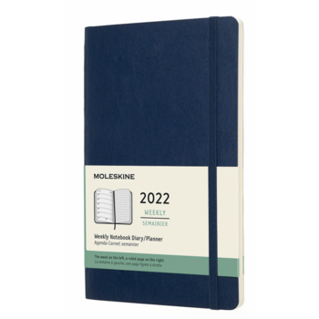 Еженедельник Moleskine CLASSIC SOFT WKNT Large 130х210мм 144стр. мягкая обложка синий сапфир