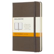 Блокнот Moleskine CLASSIC MM710P14 Pocket 90x140мм 192стр. линейка твердая обложка фиксирующая резинка коричневый