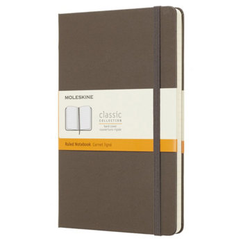 Блокнот Moleskine CLASSIC QP060P14 Large 130х210мм 240стр. линейка твердая обложка фиксирующая резинка коричневый