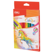 Карандаши цв. Deli EC00310 ColoRun тополь 18цв. коробка/европод.