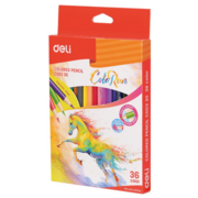 Карандаши цв. Deli EC00330 ColoRun трехгран. тополь 36цв. коробка/европод. (36шт)