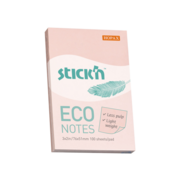 Блок самоклеящийся бумажный Stick`n ECO 21742 51x76мм 100лист. 60г/м2 пастель розовый