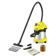 Строительный пылесос Karcher WD3 P Premium 1000Вт (уборка: сухая/сбор воды) желтый