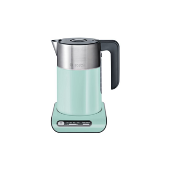 BOSCH TWK8612P Чайник электрический 1.5л. 2400Вт серебристый/фисташковый (корпус: нержавеющая сталь/пластик)