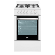 Плита Комбинированная Beko FFSS52000W белый реш.эрованная сталь