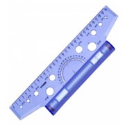 Линейка Стамм ЛР20 пластик дл.30см фиолетовый/прозрачный рейсшина пластиковый ролик