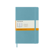 Блокнот Moleskine CLASSIC SOFT QP616B35 Large 130х210мм 192стр. линейка мягкая обложка фиксирующая резинка голубой