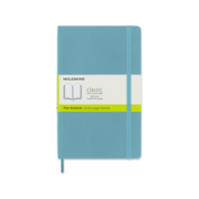 Блокнот Moleskine CLASSIC SOFT QP618B35 Large 130х210мм 192стр. нелинованный мягкая обложка голубой