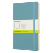 Блокнот Moleskine CLASSIC SOFT QP618B35 Large 130х210мм 192стр. нелинованный мягкая обложка голубой