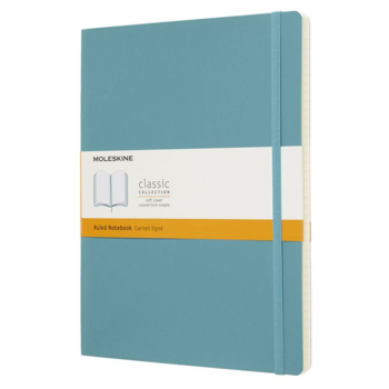 Блокнот Moleskine CLASSIC SOFT QP621B35 XLarge 190х250мм 192стр. линейка мягкая обложка голубой