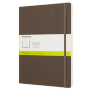 Блокнот Moleskine CLASSIC SOFT QP623P14 XLarge 190х250мм 192стр. нелинованный мягкая обложка коричневый