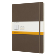 Блокнот Moleskine CLASSIC SOFT QP621P14 190х250мм 192стр. линейка мягкая обложка фиксирующая резинка коричневый