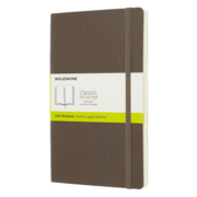 Блокнот Moleskine CLASSIC SOFT QP618P14 Large 130х210мм 192стр. нелинованный мягкая обложка коричневый