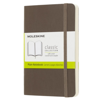 Блокнот Moleskine CLASSIC SOFT QP613P14 Pocket 90x140мм 192стр. нелинованный мягкая обложка коричневый