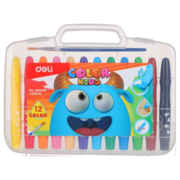 Гелевые мелки Deli EC20504 Color Kids 12цв. пласт.сум.