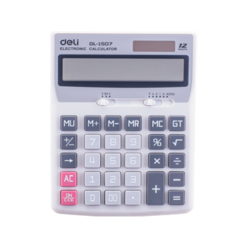 Калькулятор настольный Deli Smart E1507 черный 12-разр.