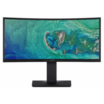 LCD Acer 35" CZ350CKbmiiphx черный {AMVA 3440x1440 100Hz 4ms 21:9 2500:1 300cd 8bit 2xHDMI2.0 DisplayPort1.2 FreeSync 2x5W AudioOut VESA}