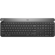 Клавиатура беспроводная Logitech Wireless Keyboard CRAFT [920-008505] черная, с диском управления, Bluetooth LE/приемник Unifying, встроенная перезаряжаемая батарея