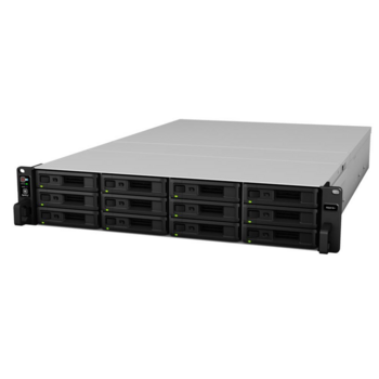 Система хранения данных Synology Rack 2U QC2,1GhzCPU/4Gb(up to 64)/RAID0,1,10,5,6/up to 12hot plug HDDs SATA(3,5' or 2,5')(up to 24 with RX1217RP)/2xUSB/4GigEth(+1Expslot)/iSCSI/2xIPcam(up to 40)/2xPS/no rail