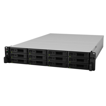 Система хранения данных Synology Rack 2U QC2,1GhzCPU/4Gb(up to 64)/RAID0,1,10,5,6/up to 12hot plug HDDs SATA(3,5' or 2,5')(up to 24 with RX1217)/2xUSB/4GigEth(+1Expslot)/iSCSI/2xIPcam(up to 40)/1xPS/no rail