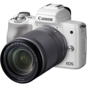 Фотоаппарат Canon EOS M50 белый 24.1Mpix 3" 4K WiFi 18-150 IS STM LP-E12 (с объективом)