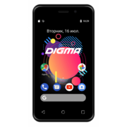 Смартфон Digma Alfa 3G Linx 4Gb 512Mb черный моноблок 3G 2Sim 4" 480x800 Android 8.1 2Mpix WiFi GPS GSM900/1800 GSM1900 TouchSc MP3 FM microSD max32Gb