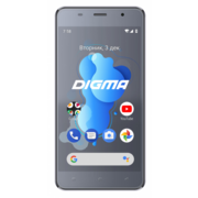 Смартфон Digma X1 3G Linx 16Gb 1Gb темно-серый моноблок 3G 2Sim 5" 720x1280 Android 8.1 8Mpix 802.11 b/g/n GPS GSM900/1800 GSM1900 TouchSc MP3 FM microSDHC max64Gb