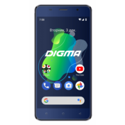 Смартфон Digma X1 3G Linx 16Gb 1Gb темно-синий моноблок 3G 2Sim 5" 720x1280 Android 8.1 8Mpix WiFi GPS GSM900/1800 GSM1900 TouchSc MP3 FM microSDHC max64Gb