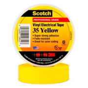 Лента 3M Scotch 35 7000031671 изоляционная ПВХ 19x20000мм жёлтый