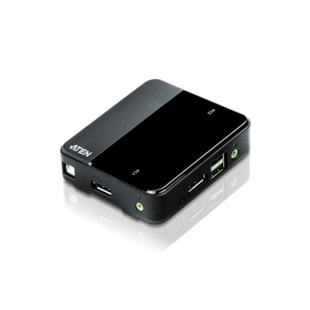 KVM-переключатель USB DP AUD 2PORT W/CAB CS782DP-AT ATEN КВМ ATEN {CS782DP-AT} 2-портовый, USB, DisplayPort, KVM-коммутатор с поддержкой 4K (Видео: 4096x2160@60; Консоль: 1x DisplayPort, 2x USB Type A, 1x Audio Mini Jack; КВМ порты: 2x Display Port, 2x US
