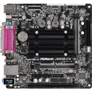 Материнская плата ASRock J4005B-ITX RTL {2xDDR4 mini-ITX AC`97 8ch(7.1) GbLAN+VGA+HDMI}