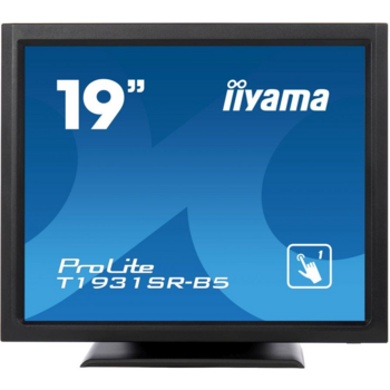 Монитор Iiyama 19" T1931SR-B5 черный TN LED 5ms 5:4 HDMI M/M матовая 1000:1 250cd 170гр/160гр 1280x1024 D-Sub DisplayPort HD READY Touch 6.6кг