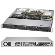 Корпус для сервера Supermicro SuperChassis 1U 813MFTQC-350CB/ no HDD(4)LFF/ 1xFH/ 350W Platinum/ (9.6" x 9.6", 12" x 10")Micro-ATX, ATX/ Backplane 4xSATA/SAS