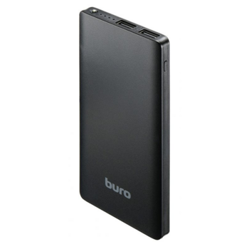 Мобильный аккумулятор Buro RCL-8000-BK 8000mAh 2.1A 2xUSB черный