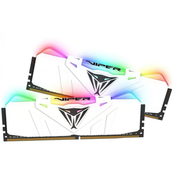 Модуль памяти PATRIOT Viper RGB Gaming DDR4 Общий объём памяти 16Гб Module capacity 8Гб Количество 2 3200 МГц Множитель частоты шины 16 1.35 В RGB белый PVR416G320C6KW