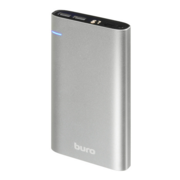 Мобильный аккумулятор Buro RCL-21000 Li-Pol 21000mAh 2.1A серебристый 2xUSB материал алюминий
