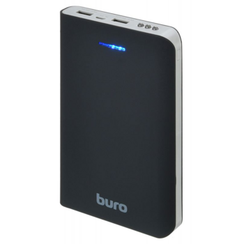 Мобильный аккумулятор Buro RA-30000 Li-Ion 30000mAh 3A черный/серый 2xUSB материал пластик
