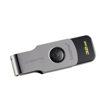 Флеш Диск Kingston 32Gb DataTraveler DTSWIVL/32GB USB3.1 серебристый/черный