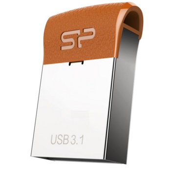 Флеш Диск Silicon Power 16Gb J35 SP016GBUF3J35V1E USB3.1 серебристый/коричневый