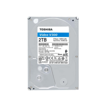 2TB Toshiba V300 (HDWU120UZSVA) {SATA 6.0Gb/s, 5700 rpm, 64Mb buffer, 3.5" для видеонаблюдения}