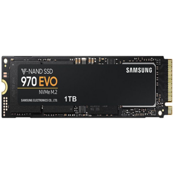 Твердотельный накопитель Samsung SSD 1TB 970 EVO, V-NAND 3-bit MLC, Phoenix, M.2 (2280) PCIe 3.0 x4, NVMe 1.2, R3400/W2500, IOPs 500 000