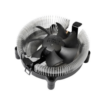 Кулер для процессора Кулер для процессора/ CPU Cooler PCCooler E80 (65W, 3-pin, 42mm, Al/Cu, -mm, 1x80mm, 29.61CFM, 22dBA, 2000RPM, S: 1851/1700/1200/115X, AM5/AM4, silver, black)