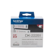 Картридж ленточный Brother DK22251 красный на белом 62x15.24 для Brother QL-570