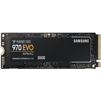 Твердотельный накопитель Samsung SSD 500GB 970 EVO, V-NAND 3-bit MLC, Phoenix, M.2 (2280) PCIe Gen 3.0 x4, NVMe 1.3, R3500/W2500, IOPs 500 000