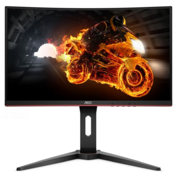 Монитор AOC 23.6" Gaming C24G1 черный/красный MVA LED 1ms 16:9 HDMI матовая HAS Pivot 3000:1 250cd 178гр/178гр 1920x1080 D-Sub DisplayPort FHD 4.461кг