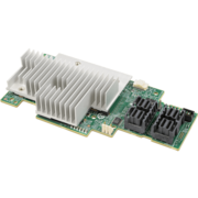 Плата контроллера RAID-массива Intel Integrated RAID Module RMS3AC160 with dual core Avago 3316, 12 Gbit/s, Cache 2GB, SAS/SATA, 16 int ports, RAID 0, 1, 10, 5, 50, 6, 60, mezzanine card, vertical connectors