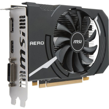 Видеокарта MSI PCI-E Radeon RX 550 AERO ITX 4G OC AMD Radeon RX 550 4096Mb 128 GDDR5 1203/6000 DVIx1/HDMIx1/DPx1/HDCP Ret