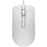 Мышь оптическая проводная 2х-кнопочная Mice : Dell MS116 Optical (Not Wireless), USB (2 buttons + scroll) White Mouse (Kit)