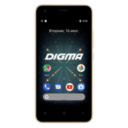 Смартфон Digma LINX Argo 3G 8Gb 512Mb золотистый моноблок 3G 2Sim 4.5" 480x854 Android Go 2Mpix WiFi GPS GSM900/1800 GSM1900 TouchSc MP3 FM microSDHC max32Gb