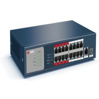 Коммутатор Hikvision DS-3E0318P-E/M(C) 17x100Мбит/с 1SFP 16PoE+ 135W неуправляемый